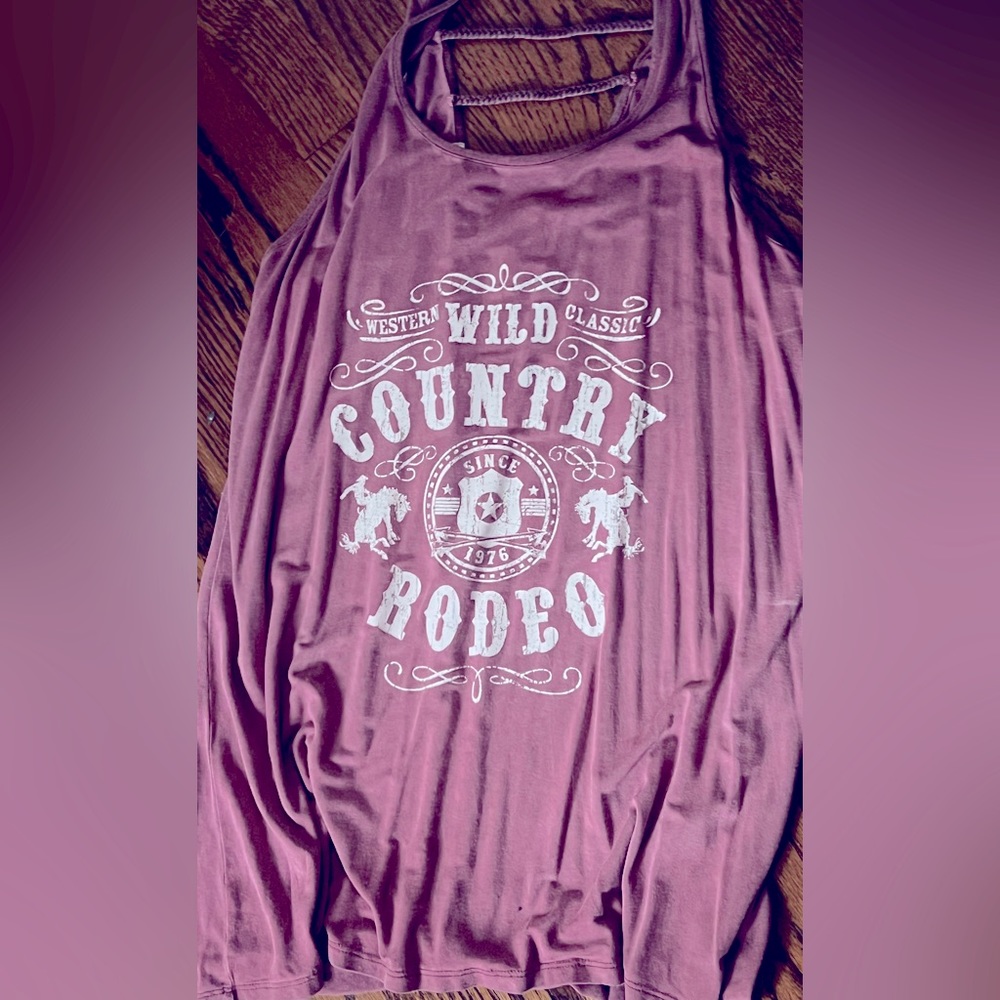 Ladies Tank Large from Maurice’s Country Western Soft Purple Mauve